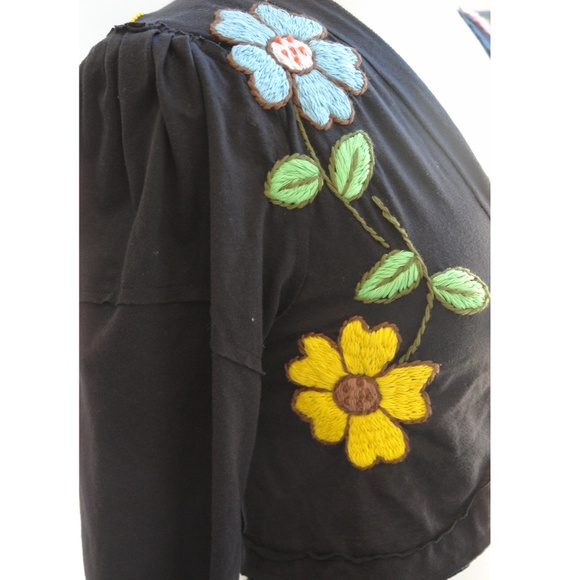 Anthropologie Sweaters Hand Embroidered Crop Jacket Bolero Top Xs S Nwt Poshmark